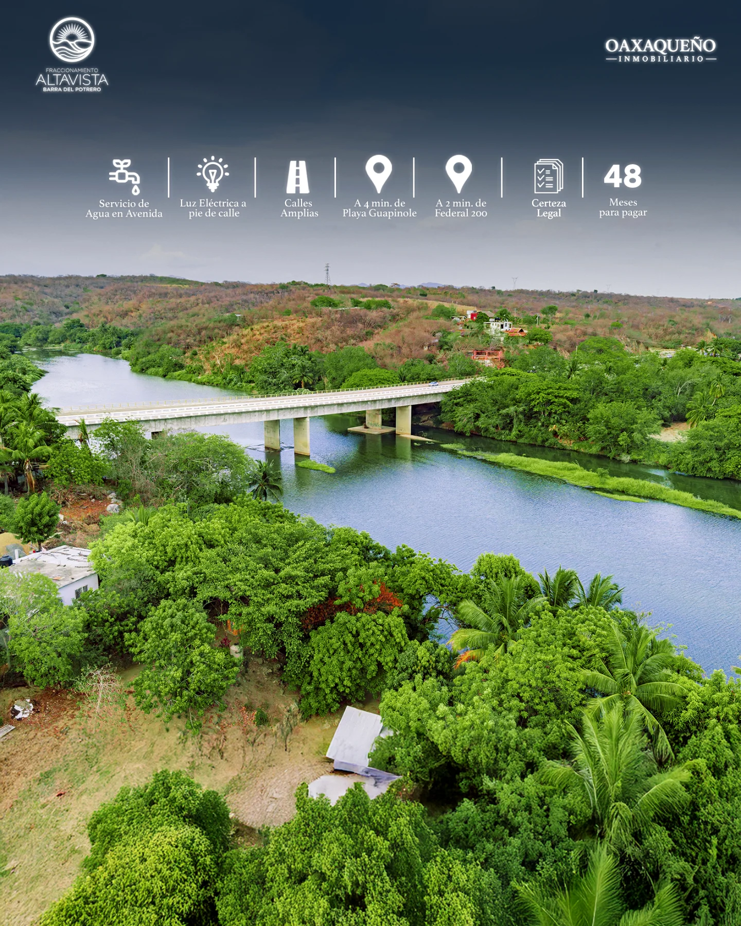 Venta de lotes en Puerto Escondido Fraccionamiento Altavista
